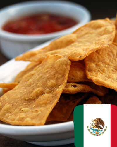 Nachos, típicos do México